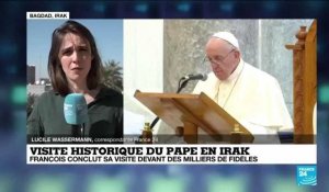 Visite historique du pape en Irak : François conclut sa visite devant des milliers de fidèles