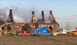 Incendie dans une ferme à Mont-Bernenchon