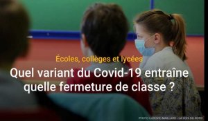 Écoles, collèges, lycées : quel variant du Covid-19 entraîne quelle fermeture de classe ?