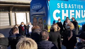 Hauts-de-France : Sébastien Chenu, candidat RN pour les Régionales, inaugure son bus de campagne à Bruay-La-Buissière