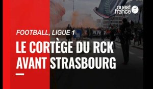 VIDEO. Stade Rennais. Revivez l'arrivée du cortège du RCK avant le match contre Strasbourg