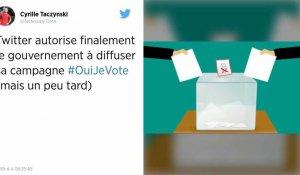 Twitter. Le réseau social autorise finalement la campagne « #Ouijevote » du gouvernement en vue des élections européennes