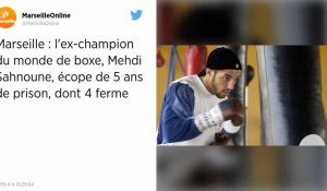 Marseille : 4 ans de prison ferme pour l'ex-champion du monde de boxe Mehdi Sahnoune