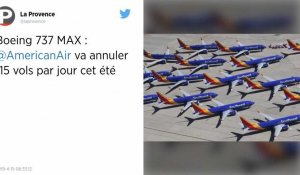 Boeing 737 Max. American airlines va annuler 115 vols par jour cet été