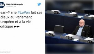 Jean-Marie Le Pen fait ses adieux au Parlement européen et à la vie politique