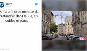 Paris. Une grue menace de s'effondrer dans le 16e arrondissement, les habitants du quartier évacués