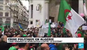 11ème vendredi de mobilisation contre le "système" en Algérie
