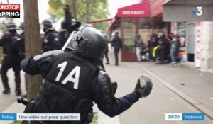 1er mai : la vidéo d'un CRS qui lance un pavé sur les manifestants fait scandale