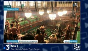 Ils manifestent nus au Parlement britannique