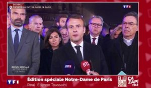 "Nous rebâtirons Notre-Dame" déclare Emmanuel Macron