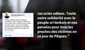 Sri Lanka: Macron condamne des "actes odieux" (tweet)