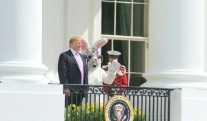 Donald et Melania Trump accueillent la chasse aux oeufs de Pâques