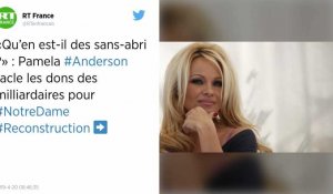 Pamela Anderson dénonce les dons des milliardaires pour Notre-Dame