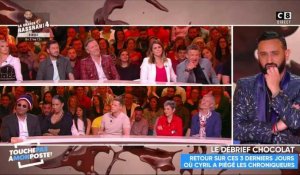 Cyril Hanouna débriefe sur le chocolat gate