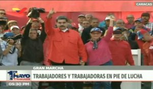 Maduro apparaît à un rassemblement pro-gouvernement à Caracas