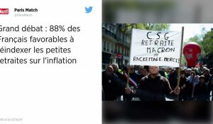 Grand débat: 88% des Français pour réindexer les petites retraites sur l'inflation