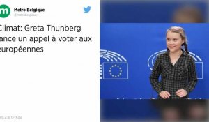 La jeune Suédoise Greta Thunberg lance un appel à voter aux européennes face à l'urgence climatique
