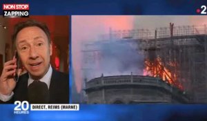Notre-Dame de Paris en flammes : Stéphane Bern au bord des larmes (vidéo)