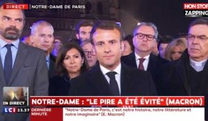 Notre-Dame de Paris victime d'un incendie : Emmanuel Macron s'exprime (vidéo) 