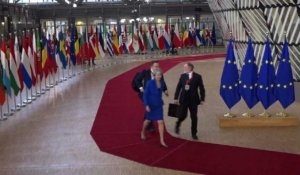 Arrivée des leaders au sommet européen sur le Brexit à Bruxelles