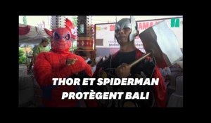 Thor et Spiderman sont là pour les élections présidentielles en Indonésie