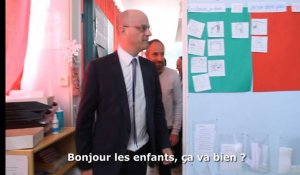 Jean-Michel Blanquer de retour à Creil pour promouvoir le dédoublement des classes