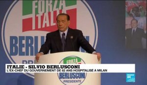 L'ex-chef du gouvernement italien Silvio Berlusconi hospitalisé à Milan