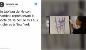 Un tableau signé Nelson Mandela mis aux enchères à New York