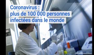 Coronavirus Covid-19 :  le bilan dépasse les 100 000 personnes infectées dans le monde