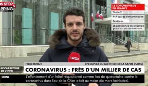 Coronavirus : le bilan passe à 949 cas et 16 morts en France (vidéo)