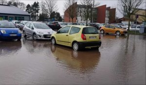 Arras : problèmes récurrents d'inondation des parkings de l'université d'Artois