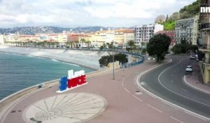 La ville de Nice quasi déserte à l'heure du confinement