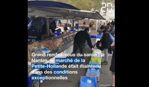 Nantes: Le marché de la Petite-Hollande maintenu en plein confinement