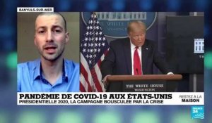Covid-19 aux États-Unis : Trump au premier plan médiatique, entre crise et campagne