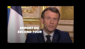 Macron discours 16 mars: "Le second tour des municipales est reporté"