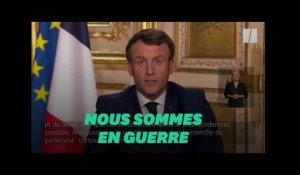 "Nous sommes en guerre": Macron contre le coronavirus