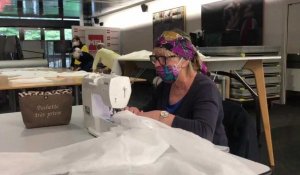 Fabrication de blouses pour les soignants du CHR de Lille à la MEL