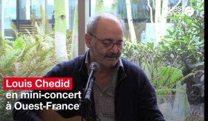 Louis Chedid, en mini-concert à Ouest-France
