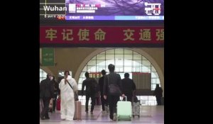 Coronavirus: Des milliers de voyageurs quittent Wuhan, berceau de la pandémie