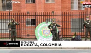 Coronavirus - Colombie : Des policiers donnent des cours de zumba en pleine rue (Vidéo)
