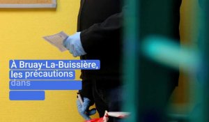 A Bruay-La-Byuissière, les précautions dans les bureaux de vote