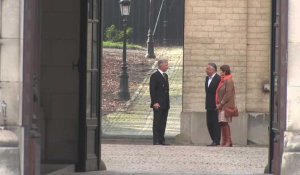 Patrick Dewael et Sabine Laruelle reçus par le roi Philippe au palais royal