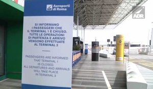 L'aéroport de Rome Fiumicino ferme le Terminal 1