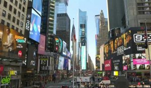 Times Square désert alors que les New-Yorkais s'adaptent au coronavirus