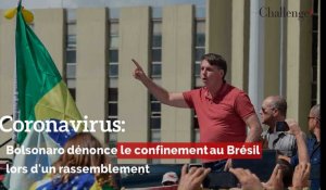 Coronavirus: Bolsonaro dénonce le confinement au Brésil lors d'un rassemblement