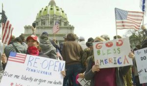 Coronavirus: en Pennsylvanie, les manifestants anti-confinement veulent "se remettre au travail"