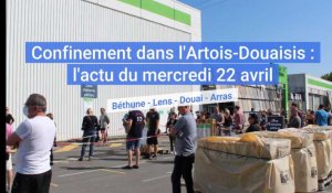 Confinement dans l'Artois-Douaisis : l'actu du mercredi 22 avril