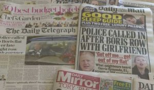 La "querelle" conjugale de Boris Johnson fait la une des journaux britanniques