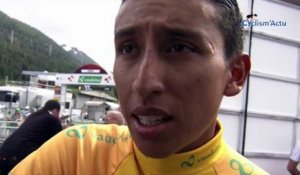Tour de Suisse 2019 - Egan Bernal : "Es una sorpresa estar en amarillo después de esta prueba de tiempo"