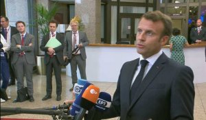 Sommet UE: Macron critique un "échec" qui donne "une image pas sérieuse" de l'Europe